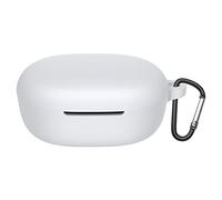 GIOPUEY Étuis Compatible avec Xiaomi Redmi Buds 4 Lite, Coque Silicone, Poids léger, Antichoc, Portable - Blanc