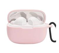 GIOPUEY Étuis JBL Wave 200TWS Coque Silicone, Case Cover, Ultra-Mince, JBL Wave 200TWS Étui Protecteur - Rose