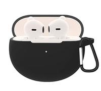 GIOPUEY Étuis Oppo ENCO AIR W32 Coque Silicone, Oppo ENCO AIR W32 Case Cover, Ultra-Mince, Oppo ENCO AIR W32 Étui Protecteur - Noir