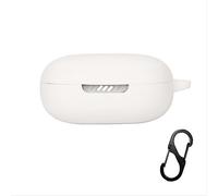 GIOPUEY Étuis pour JBL Live Flex, Coque Silicone, Poids léger, Antichoc, Portable - Blanc