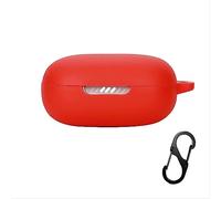 GIOPUEY Étuis pour JBL Live Flex, Coque Silicone, Poids léger, Antichoc, Portable - Rouge
