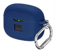 GIOPUEY Étuis pour JBL Vibe Beam, Coque Silicone, Poids léger, Antichoc, Portable - Bleu foncé