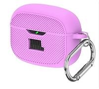 GIOPUEY Étuis pour JBL Vibe Beam, Coque Silicone, Poids léger, Antichoc, Portable - Purple