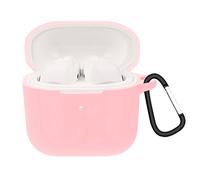 GIOPUEY Étuis Redmi Buds 3 Coque Silicone, Redmi Buds 3 Case Cover, Ultra-Mince, Redmi Buds 3 Étui Protecteur - Rose