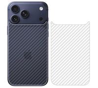 GIOPUEY Film Protection Arriere Compatible avec iPhone 17 Pro Max, 4 Pièces 0.1mm Ultra-Mince Pet Doux Back Flim [Antidérapant] [Anti Empreintes Digitales]