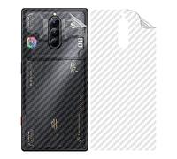 GIOPUEY Film Protection Arriere Compatible avec Nubia Red Magic 8 Pro/Pro+, [4 Pièces] 0.1mm Ultra-Mince Pet Doux Back Flim [Antidérapant] [Anti Empreintes Digitales]