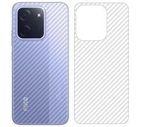GIOPUEY Film Protection Arriere Compatible avec Xiaomi Poco C85, 4 Pièces 0.1mm Ultra-Mince Pet Doux Back Flim [Antidérapant] [Anti Empreintes Digitales]