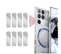 GIOPUEY Maille Anti Poussière Aluminium Collé pour Nubia Red Magic 11 Pro, Haut - Parleur et Radiateur évents Anti Dust [4+4 Pack] - Silver