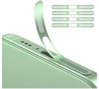 GIOPUEY Maille Anti Poussière Collé pour iPhone 17, 4 Pièces Protège Les Haut - parleurs et Les Ports de Charge,Anti Dust - Green