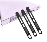 GIOPUEY Maille Anti Poussière Collé pour Samsung Galaxy S23 Ultra, 3 Pièces Protège Les Haut - parleurs et Les Ports de Charge,Anti Dust - Black