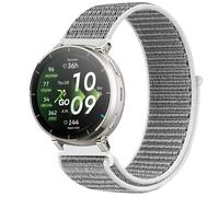 GIOPUEY Nylon Bracelet Compatible avec Amazfit Active Max/Balance 2/Bip 6, Réglable Boucle Nylon Respirant Sport Loop Bracelet, Homme Femme - Grey