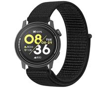 GIOPUEY Nylon Bracelet Compatible avec COROS Pace 3, 22mm Réglable Boucle Nylon Respirant Sport Loop Bracelet, Homme Femme - Black