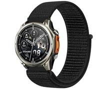 GIOPUEY Nylon Bracelet Compatible avec DOOGEE Anywise W1/W1 Pro, Réglable Boucle Nylon Respirant Sport Loop Bracelet, Homme Femme - Black