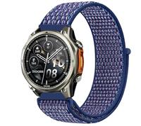 GIOPUEY Nylon Bracelet Compatible avec DOOGEE Anywise W1/W1 Pro, Réglable Boucle Nylon Respirant Sport Loop Bracelet, Homme Femme - Blue