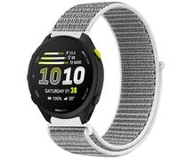 GIOPUEY Nylon Bracelet Compatible avec Garmin Forerunner 70, Réglable Boucle Nylon Respirant Sport Loop Bracelet, Homme Femme - Grey
