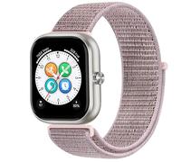 GIOPUEY Nylon Bracelet Compatible avec Honor Choice Haylou Watch, Réglable Boucle Nylon Respirant Sport Loop Bracelet, Homme Femme - Pink