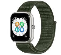GIOPUEY Nylon Bracelet Compatible avec Honor Choice Haylou Watch, Réglable Boucle Nylon Respirant Sport Loop Bracelet, Homme Femme - Green