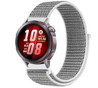 GIOPUEY Nylon Bracelet Compatible avec Huawei Watch GT Runner 2, Réglable Boucle Nylon Respirant Sport Loop Bracelet, Homme Femme - Grey