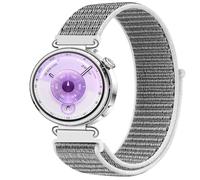 GIOPUEY Nylon Bracelet Compatible avec Huawei Watch GT6/GT5 46mm/GT5 Pro/GT6 Pro, Réglable Boucle Nylon Respirant Sport Loop Bracelet, Homme Femme - Grey