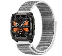 GIOPUEY Nylon Bracelet Compatible avec KOSPET Tank M4, Réglable Boucle Nylon Respirant Sport Loop Bracelet, Homme Femme - Grey