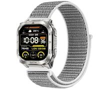 GIOPUEY Nylon Bracelet Compatible avec KOSPET Tank M4C, Réglable Boucle Nylon Respirant Sport Loop Bracelet, Homme Femme - Grey