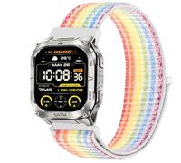 GIOPUEY Nylon Bracelet Compatible avec KOSPET Tank M4C, Réglable Boucle Nylon Respirant Sport Loop Bracelet, Homme Femme - Colorful