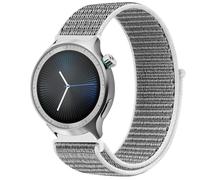 GIOPUEY Nylon Bracelet Compatible avec Motorola Moto Watch 2026, Réglable Boucle Nylon Respirant Sport Loop Bracelet, Homme Femme - Grey
