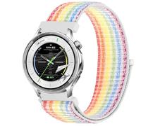 GIOPUEY Nylon Bracelet Compatible avec OPPO Watch S, Réglable Boucle Nylon Respirant Sport Loop Bracelet, Homme Femme - Colorful