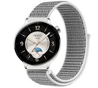 GIOPUEY Nylon Bracelet Compatible avec Oppo Watch X2 Mini, Réglable Boucle Nylon Respirant Sport Loop Bracelet, Homme Femme - Grey