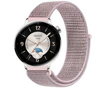 GIOPUEY Nylon Bracelet Compatible avec Oppo Watch X2 Mini, Réglable Boucle Nylon Respirant Sport Loop Bracelet, Homme Femme - Pink