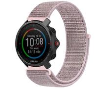 GIOPUEY Nylon Bracelet Compatible avec Polar GRIT X, 22mm Réglable Boucle Nylon Respirant Sport Loop Bracelet, Homme Femme - Pink