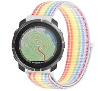 GIOPUEY Nylon Bracelet Compatible avec Polar Grit X2, Réglable Boucle Nylon Respirant Sport Loop Bracelet, Homme Femme - Colorful