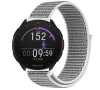 GIOPUEY Nylon Bracelet Compatible avec Polar Pacer, 20mm Réglable Boucle Nylon Respirant Sport Loop Bracelet, Homme Femme - Grey