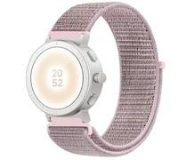GIOPUEY Nylon Bracelet Compatible avec Realme Watch S5, Réglable Boucle Nylon Respirant Sport Loop Bracelet, Homme Femme - Pink