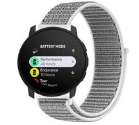GIOPUEY Nylon Bracelet Compatible avec SUUNTO 9 Peak, 22mm Réglable Boucle Nylon Respirant Sport Loop Bracelet, Homme Femme - Grey