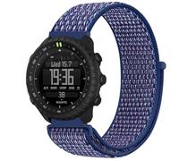 GIOPUEY Nylon Bracelet Compatible avec Suunto Core 2, Réglable Boucle Nylon Respirant Sport Loop Bracelet, Homme Femme - Blue