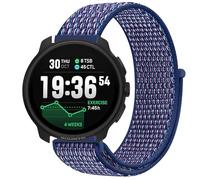 GIOPUEY Nylon Bracelet Compatible avec Suunto Race 2, Réglable Boucle Nylon Respirant Sport Loop Bracelet, Homme Femme - Blue