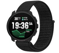GIOPUEY Nylon Bracelet Compatible avec Suunto Race 2, Réglable Boucle Nylon Respirant Sport Loop Bracelet, Homme Femme - Black