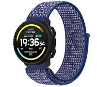 GIOPUEY Nylon Bracelet Compatible avec SUUNTO Vertical 2, Réglable Boucle Nylon Respirant Sport Loop Bracelet, Homme Femme - Blue