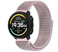 GIOPUEY Nylon Bracelet Compatible avec SUUNTO Vertical 2, Réglable Boucle Nylon Respirant Sport Loop Bracelet, Homme Femme - Pink