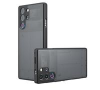 GIOPUEY pour Nubia RedMagic 10S Pro/10 Pro Étui, Coque en PC Dur + TPU Souple, Étui Mat, Amortisseur Antichoc, Pas de Jaunissement - Black