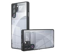 GIOPUEY pour Nubia RedMagic 10S Pro/10 Pro Étui, Coque en PC Dur + TPU Souple, Grande Transparence, Étui Transparent, Amortisseur Antichoc - Transparent