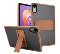 GIOPUEY pour Redmi Pad 2 10.6 Étui, avec Support, Coque en PC Dur + TPU Souple, Étui Mat Case, Amortisseur Antichoc, Pas de Jaunissement - Brown