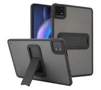 GIOPUEY pour Xiaomi Pad 6 Étui, avec Support, Coque en PC Dur + TPU Souple, Étui Mat Case, Amortisseur Antichoc, Pas de Jaunissement - Black