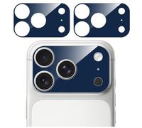GIOPUEY Protecteur de Caméra pour iPhone 17 Pro, Plateforme d'Objectif Protecteur Anti-Rayures, Verre Trempé - 2 Pièces Blue