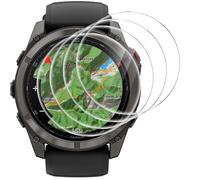 GIOPUEY Protection Écran pour Garmin Fenix 8 Pro AMOLED 51MM, [4 Packs] Verre trempé Film Protection en écran Protecteur [Anti-Rayures] [Anti-Bulle] Ultra-Mince Film - Transparent