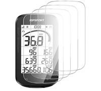 GIOPUEY Protection Écran pour iGPSPORT BSC300/300T/BSC200S, [4 Packs] Verre trempé Film Protection en écran Protecteur [Anti-Rayures] [Anti-Bulle] Ultra-Mince Film - Transparent