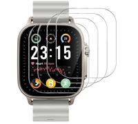 GIOPUEY Protection Écran pour Realme Watch 5, [4 Packs] Verre trempé Film Protection en écran Protecteur [Anti-Rayures] [Anti-Bulle] Ultra-Mince Film - Transparent