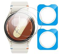 GIOPUEY Protection Écran pour Samsung Galaxy Watch 7 44mm, [2 Pack] Verre trempé Film Protection en écran Protecteur avec kit d'alignement Automatique - Transparent