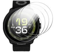 GIOPUEY Protection Écran pour Suunto Run, [4 Packs] Verre trempé Film Protection en écran Protecteur [Anti-Rayures] [Anti-Bulle] Ultra-Mince Film - Transparent